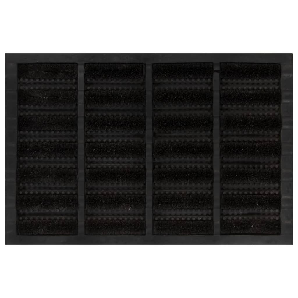 Deurmat rechthoekig 40x60 cm rubber en kokosvezel