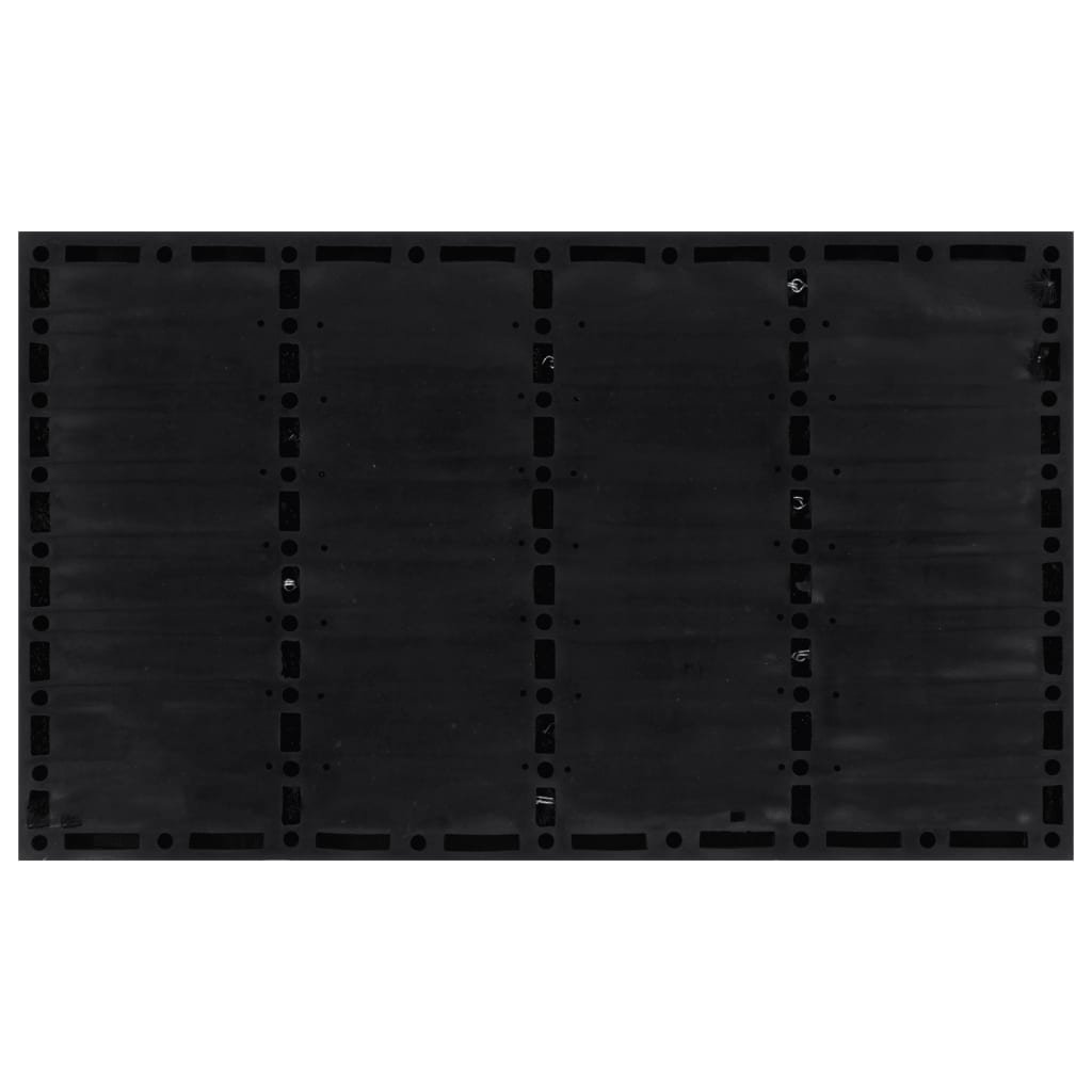 Deurmat rechthoekig 45x75 cm rubber en kokosvezel