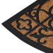 Deurmat halfrond 45x75 cm rubber en kokosvezel