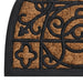 Deurmat halfrond 45x75 cm rubber en kokosvezel