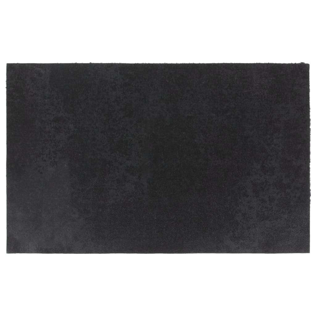 Deurmat 50x80 cm getufte kokosvezel zwart
