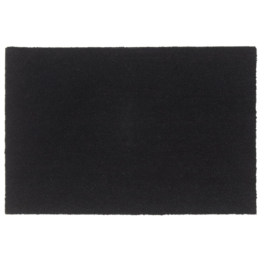 Deurmat 60x90 cm getufte kokosvezel zwart