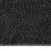 Deurmat halfrond 60x90 cm getufte kokosvezel zwart
