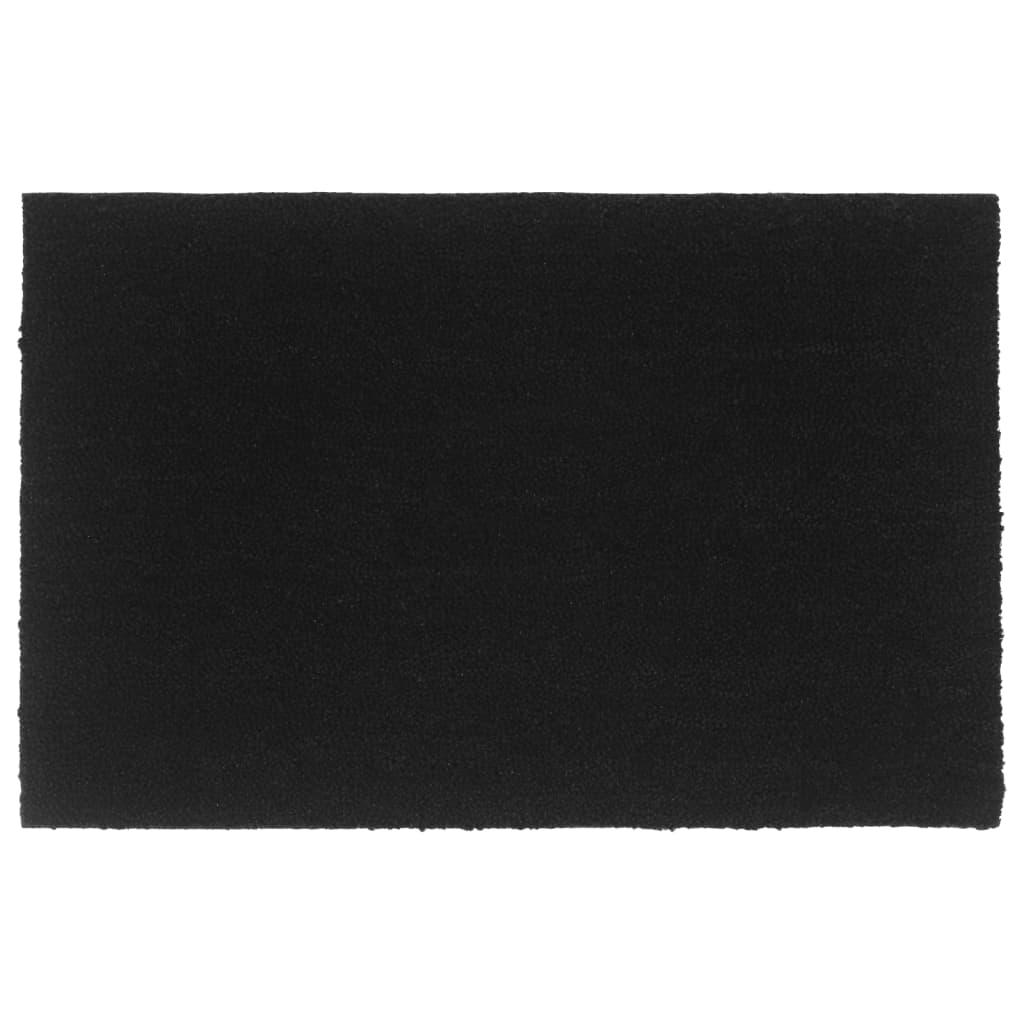 Deurmat 65x100 cm getufte kokosvezel zwart