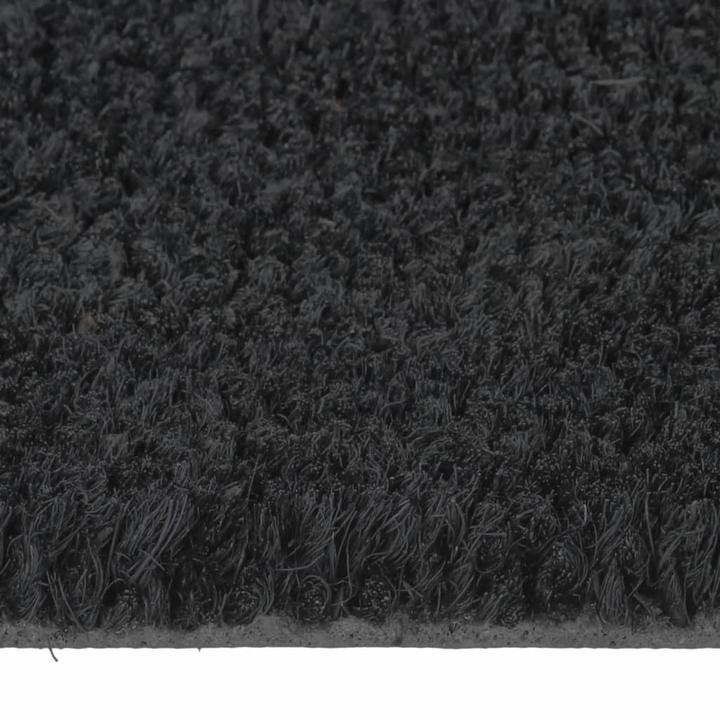Deurmat 65x100 cm getufte kokosvezel zwart