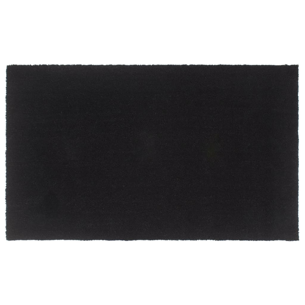 Deurmat 90x150 cm getufte kokosvezel zwart
