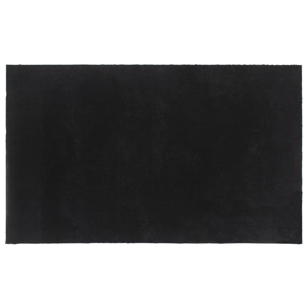 Deurmat 90x150 cm getufte kokosvezel zwart