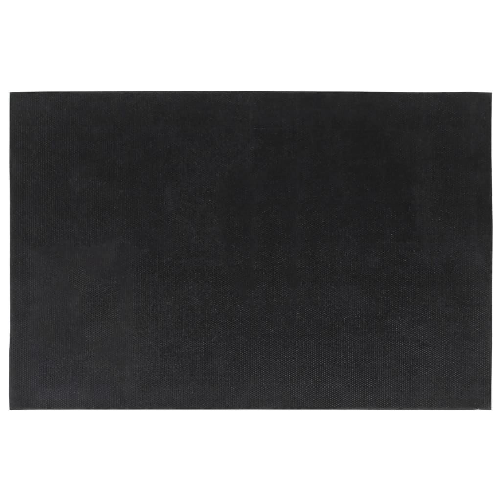 Deurmatten 2 st 40x60 cm getufte kokosvezel donkergrijs