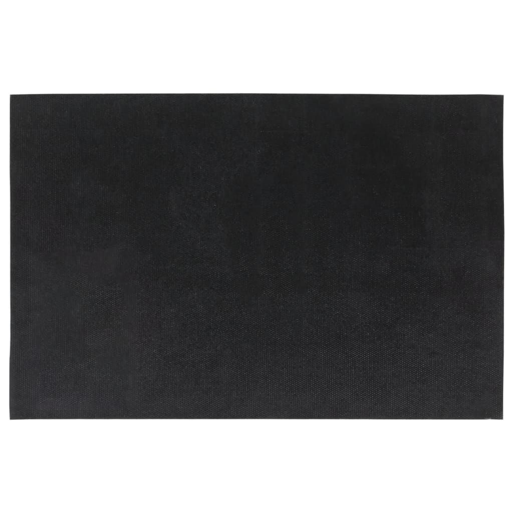 Deurmatten 5 st 40x60 cm getufte kokosvezel donkergrijs