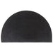 Deurmat halfrond 50x80 cm getufte kokosvezel donkergrijs