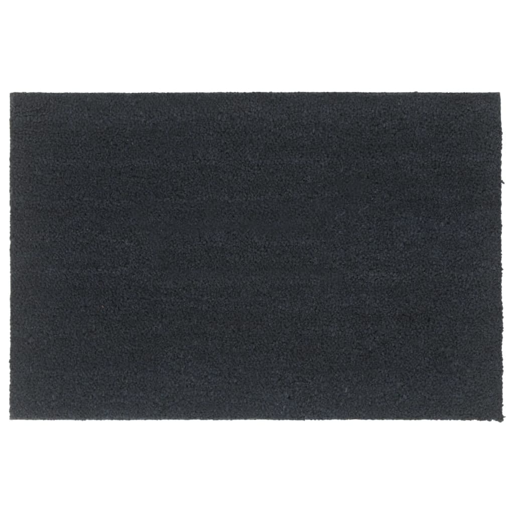 Deurmat 60x90 cm getufte kokosvezel donkergrijs