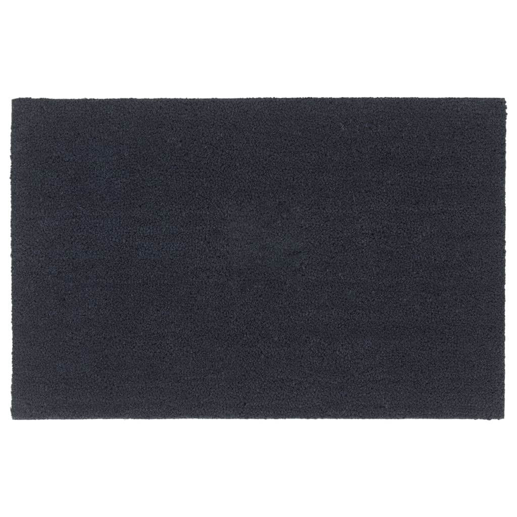 Deurmat 65x100 cm getufte kokosvezel donkergrijs