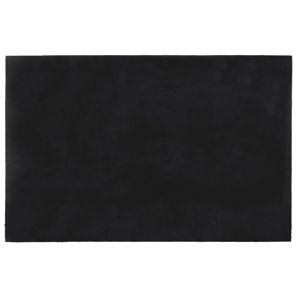 Deurmat 65x100 cm getufte kokosvezel donkergrijs