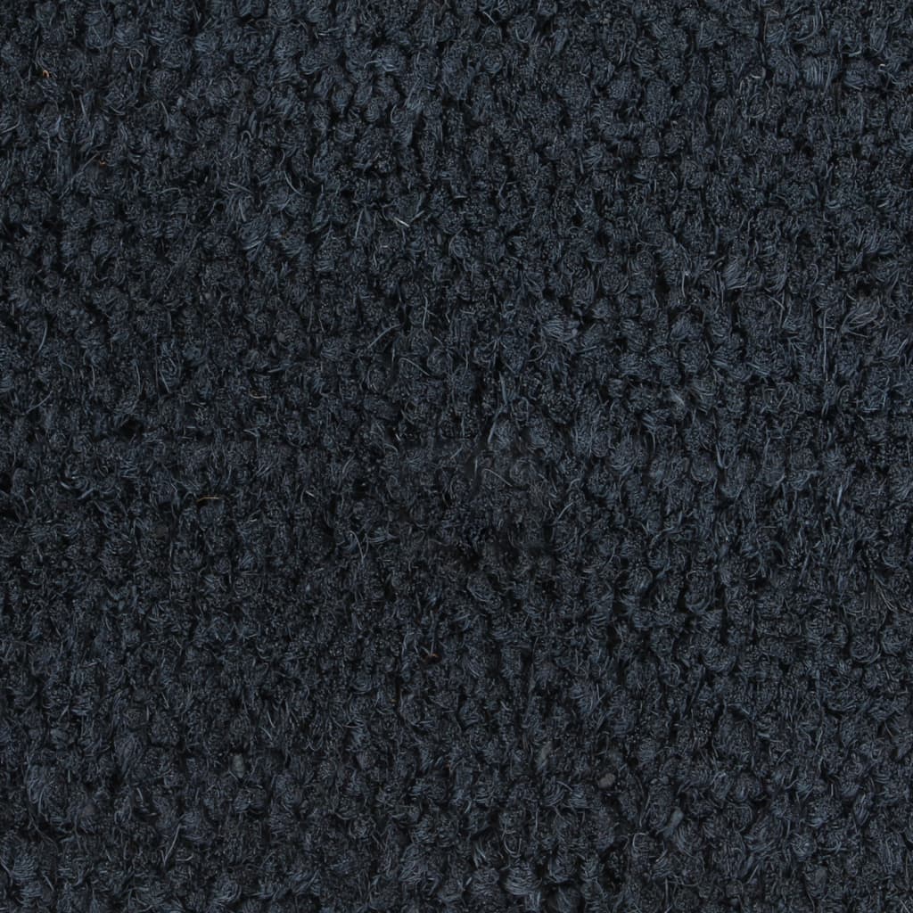 Deurmat 90x150 cm getufte kokosvezel donkergrijs