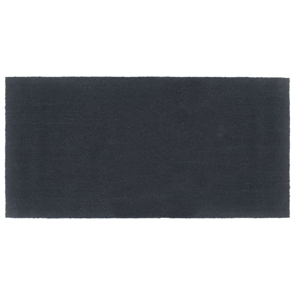 Deurmat 100x200 cm getufte kokosvezel donkergrijs
