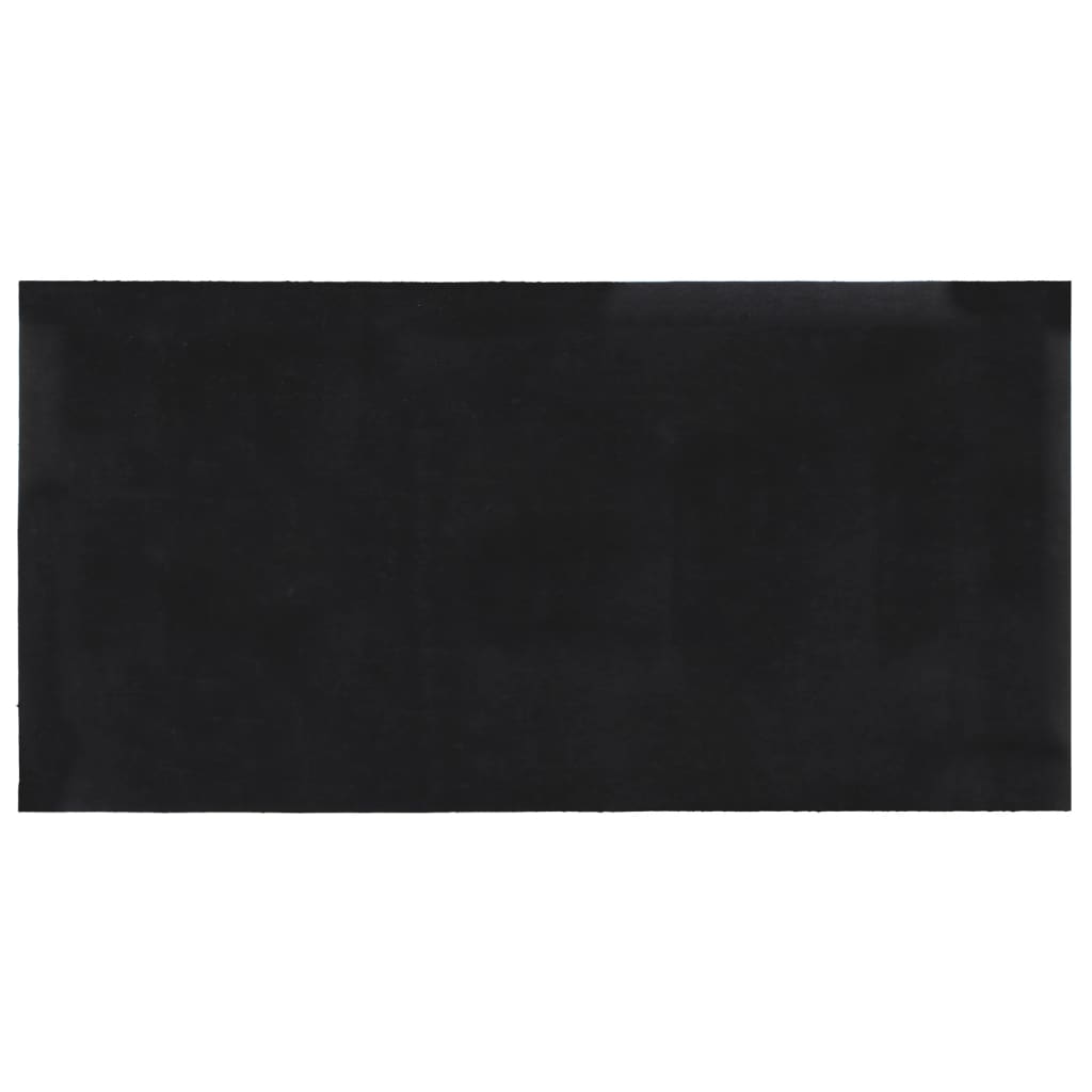 Deurmat 100x200 cm getufte kokosvezel donkergrijs