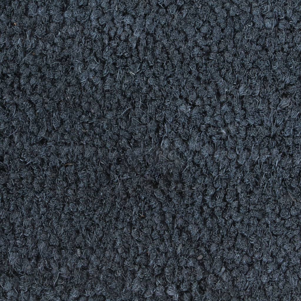 Deurmat 100x200 cm getufte kokosvezel donkergrijs