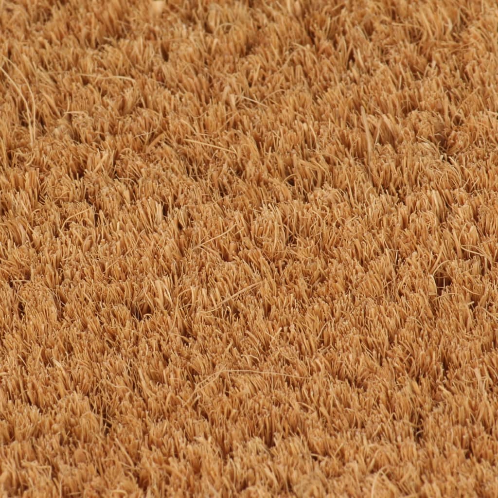 Deurmat halfrond 60x90 cm getufte kokosvezel naturel
