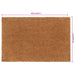 Deurmat 65x100 cm getufte kokosvezel naturel