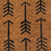 Deurmat 40x60 cm getufte kokosvezel naturel