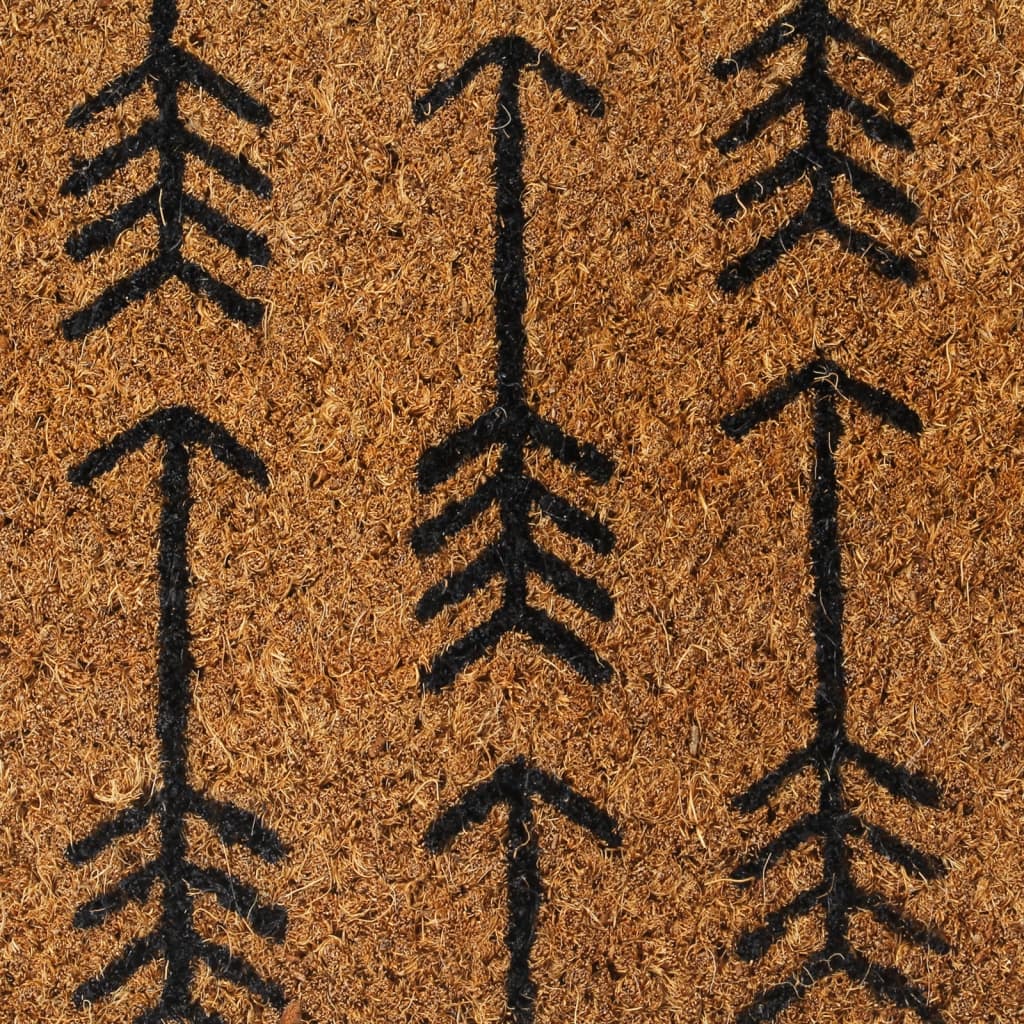 Deurmat 45x75 cm getufte kokosvezel naturel