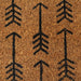 Deurmat 45x75 cm getufte kokosvezel naturel