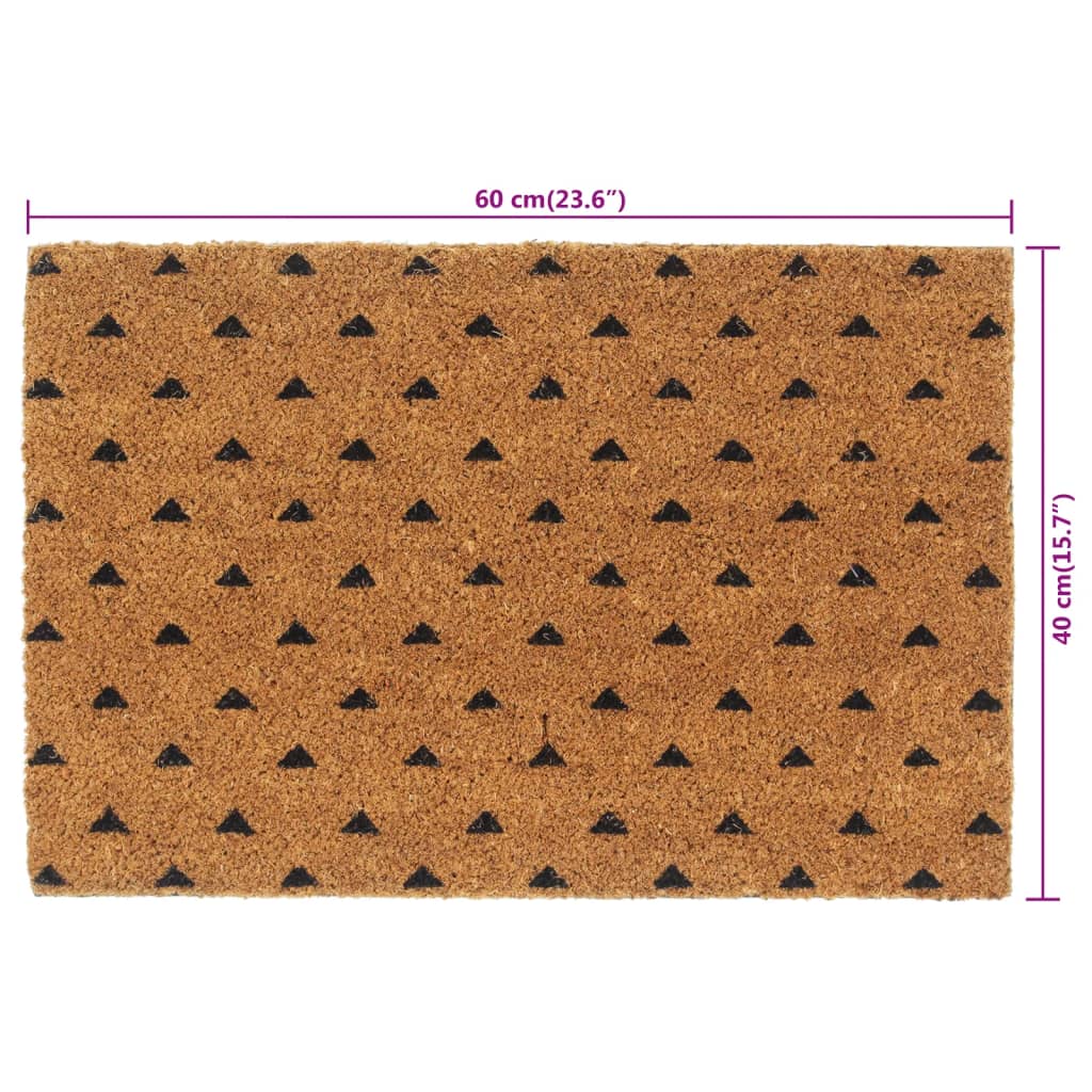 Deurmat 40x60 cm getufte kokosvezel naturel