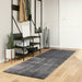 Vloerkleed HUARTE laagpolig zacht wasbaar 80x250 cm antraciet