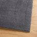 Vloerkleed HUARTE laagpolig zacht wasbaar 120x120 cm antraciet