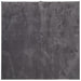 Vloerkleed HUARTE laagpolig zacht wasbaar 160x160 cm antraciet