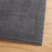 Vloerkleed HUARTE laagpolig zacht wasbaar 200x200 cm antraciet