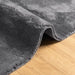 Vloerkleed HUARTE laagpolig zacht wasbaar 200x200 cm antraciet