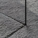 Vloerkleed HUARTE laagpolig zacht wasbaar 200x200 cm antraciet