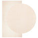 Vloerkleed HUARTE laagpolig zacht wasbaar 80x150 cm beige