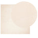 Vloerkleed HUARTE laagpolig zacht wasbaar 240x240 cm beige
