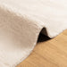 Vloerkleed HUARTE laagpolig zacht wasbaar 240x240 cm beige