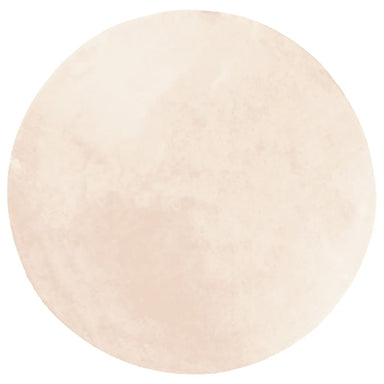 Vloerkleed HUARTE laagpolig zacht wasbaar Ø 80 cm beige
