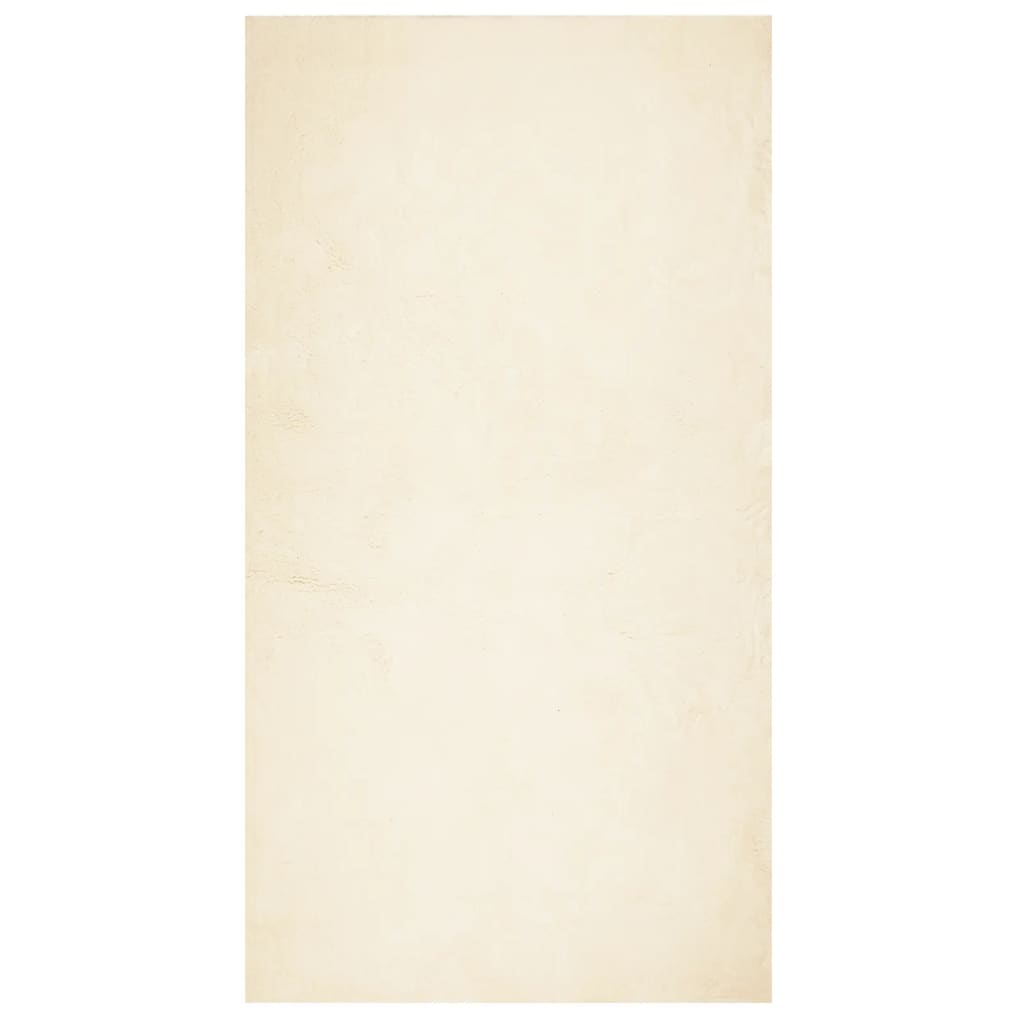 Vloerkleed HUARTE laagpolig zacht wasbaar 80x150 cm crème