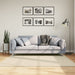 Vloerkleed HUARTE laagpolig zacht wasbaar 160x160 cm crème