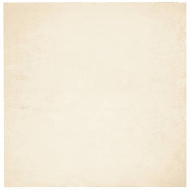 Vloerkleed HUARTE laagpolig zacht wasbaar 200x200 cm crème
