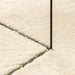 Vloerkleed HUARTE laagpolig zacht wasbaar 240x240 cm crème