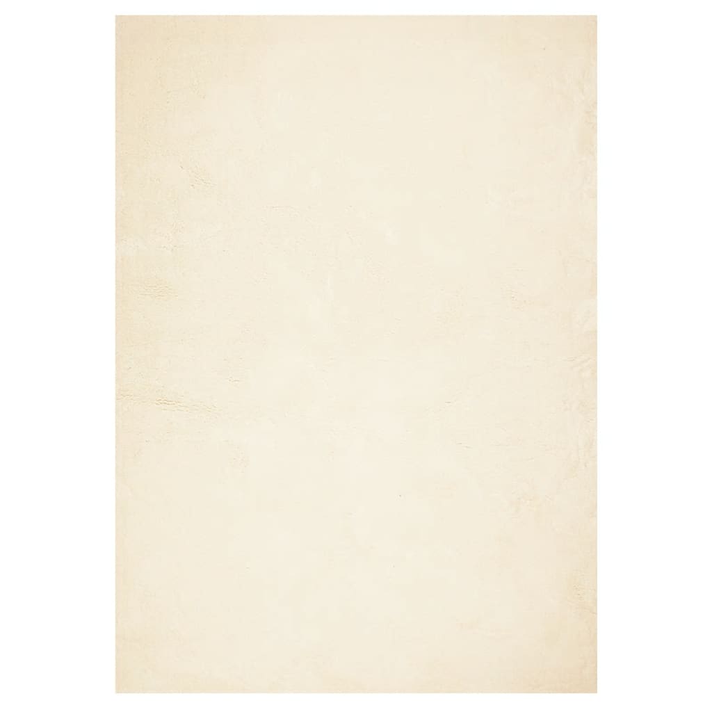 Vloerkleed HUARTE laagpolig zacht wasbaar 240x340 cm crème
