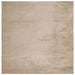 Vloerkleed HUARTE laagpolig zacht wasbaar 120x120cm zandkleurig