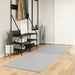 Vloerkleed HUARTE laagpolig zacht wasbaar 80x250 cm grijs