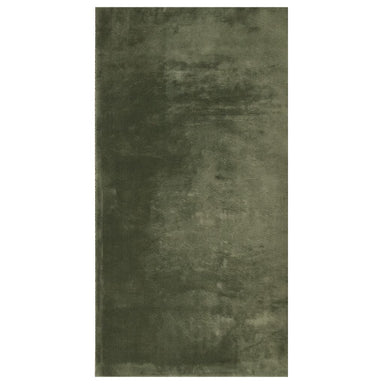 Vloerkleed HUARTE laagpolig zacht wasbaar 60x110 cm bosgroen