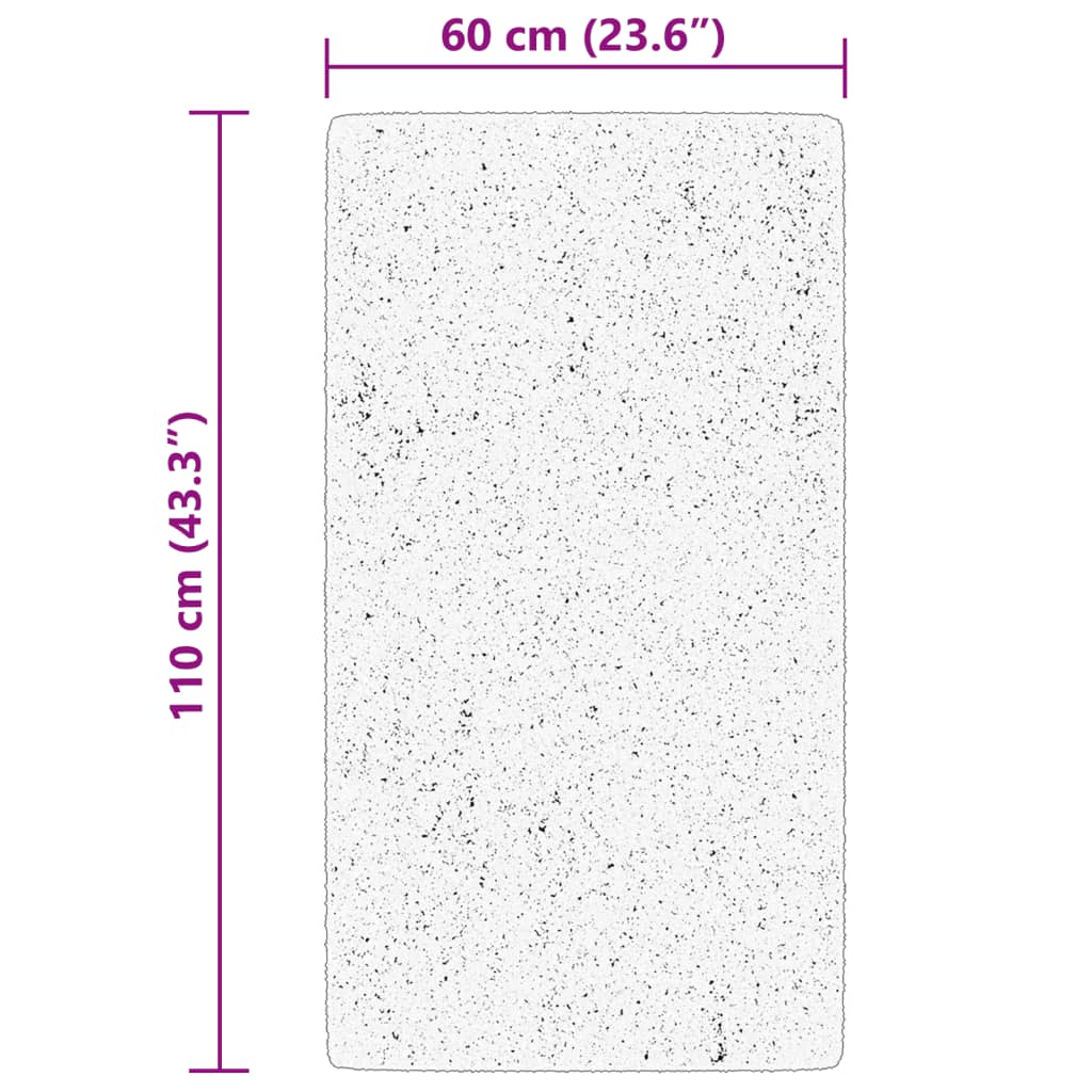 Vloerkleed HUARTE laagpolig zacht wasbaar 60x110 cm bosgroen