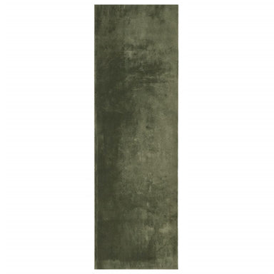 Vloerkleed HUARTE laagpolig zacht wasbaar 80x250 cm bosgroen