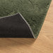 Vloerkleed HUARTE laagpolig zacht wasbaar 240x240 cm bosgroen