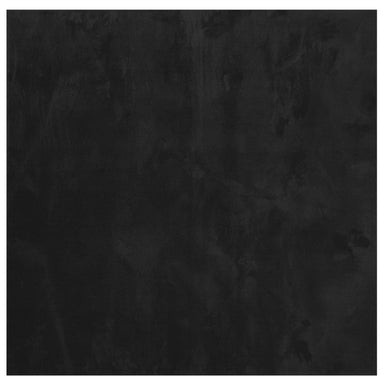 Vloerkleed HUARTE laagpolig zacht wasbaar 120x120 cm zwart