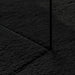 Vloerkleed HUARTE laagpolig zacht wasbaar 160x160 cm zwart